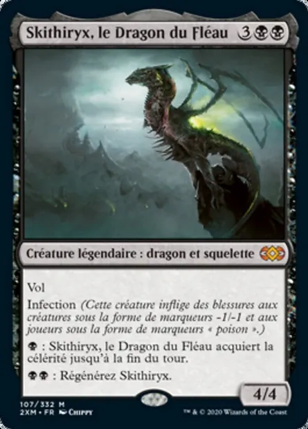 Skithiryx, le Dragon du Fléau, carte Magic 2XM 107 — extension Double Masters