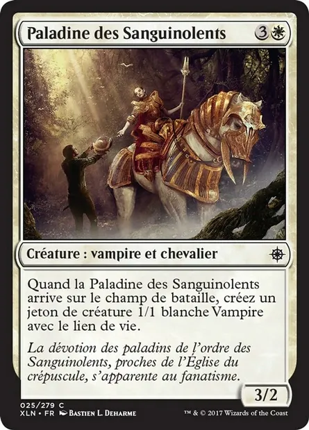 Paladine des Sanguinolents, carte Magic XLN 25 — extension Ixalan