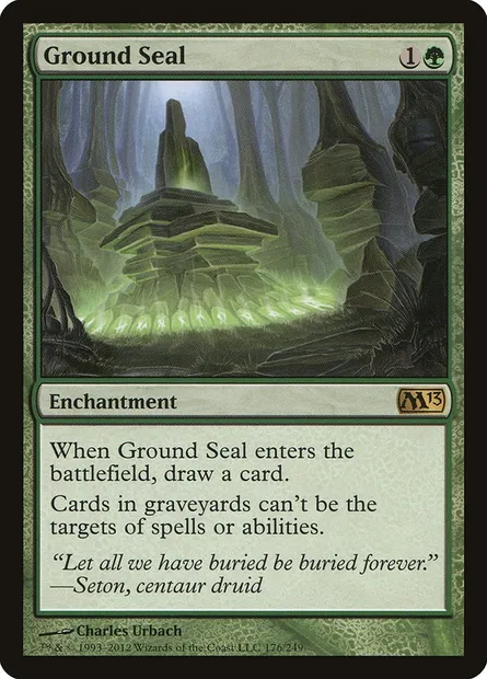 Ground Seal, Magic card M13 176 — Magic 2013 set