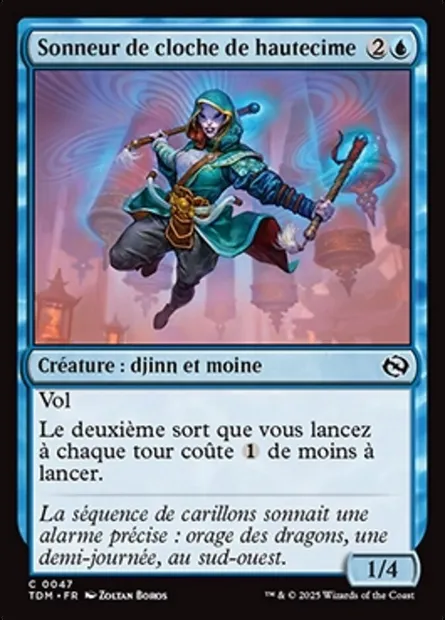 Sonneur de cloche de hautecime, carte Magic TDM 47 — extension Tarkir: Dragonstorm