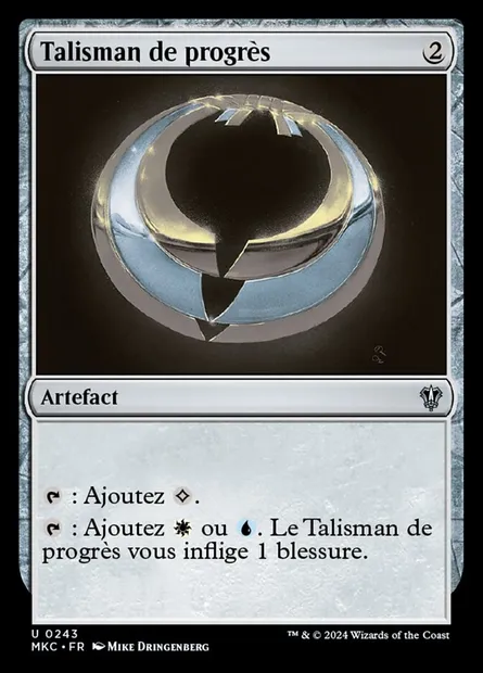 Talisman de progrès, carte Magic MKC 243 — extension Murders at Karlov Manor Commander