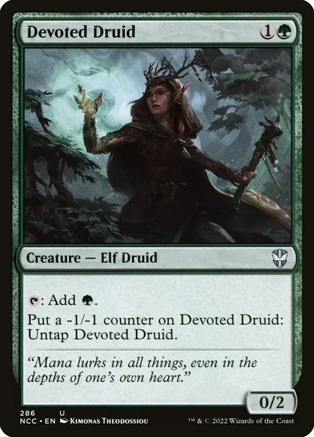 Devoted Druid, Magic card NCC 286 — New Capenna Commander set