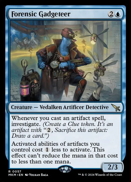 Gadgeteuse légiste, carte Magic PMKM 57p — extension Murders at Karlov Manor Promos
