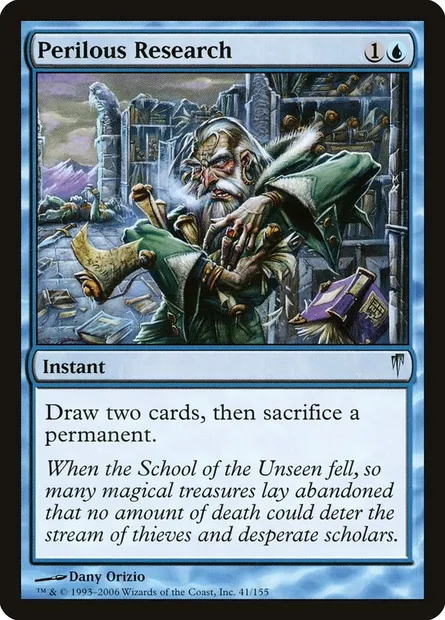 Perilous Research, Magic card CSP 41 — Coldsnap set
