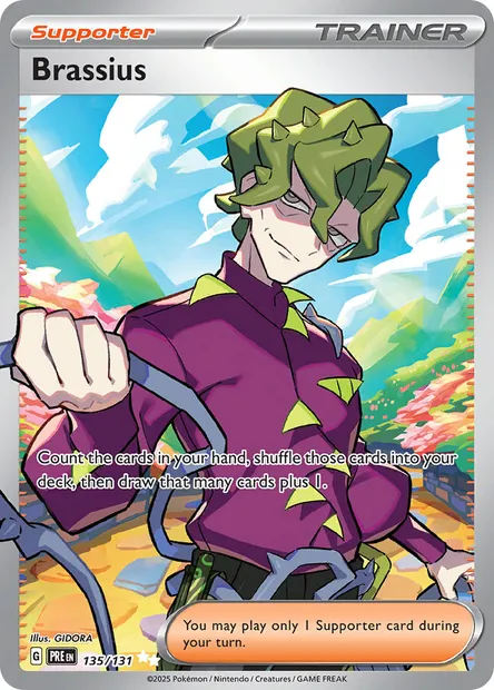 Brassius, Pokémon card PRE 135 — Prismatic Evolutions set