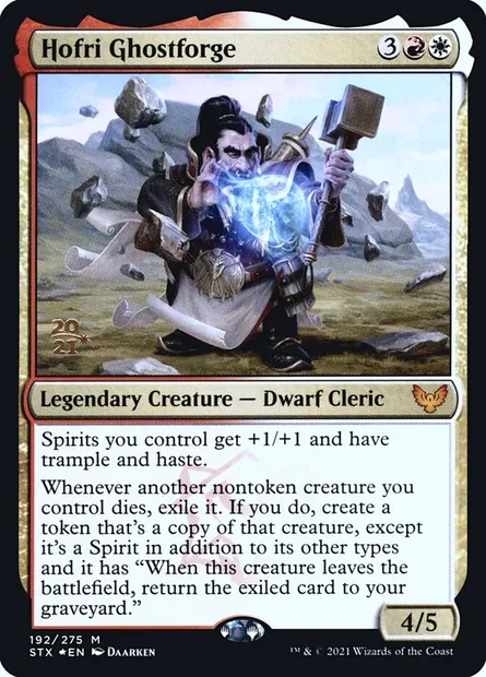 Hofri Ghostforge, Magic card PSTX 192s — Strixhaven: School of Mages Promos set