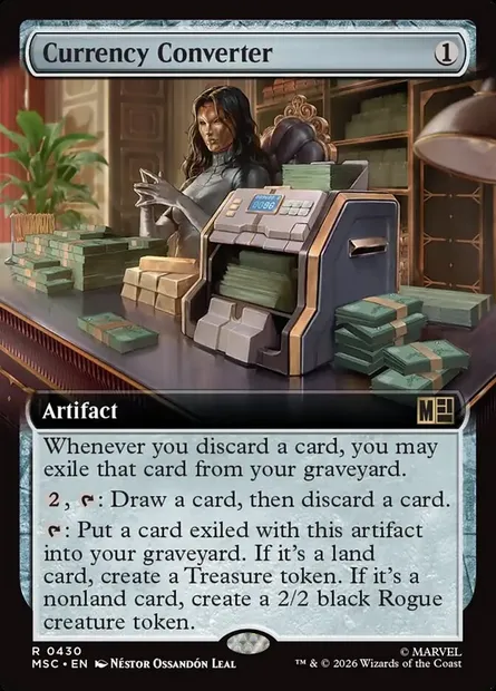Currency Converter, Magic card MSC 430 — Marvel Super Heroes Commander set