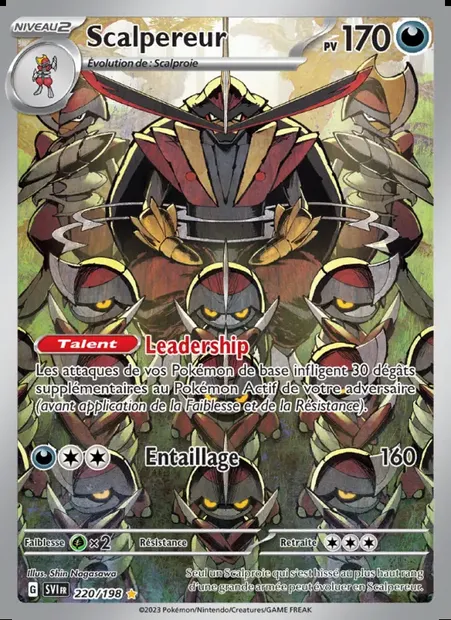 Scalpereur, carte Pokémon SVI 220 — extension Écarlate et Violet