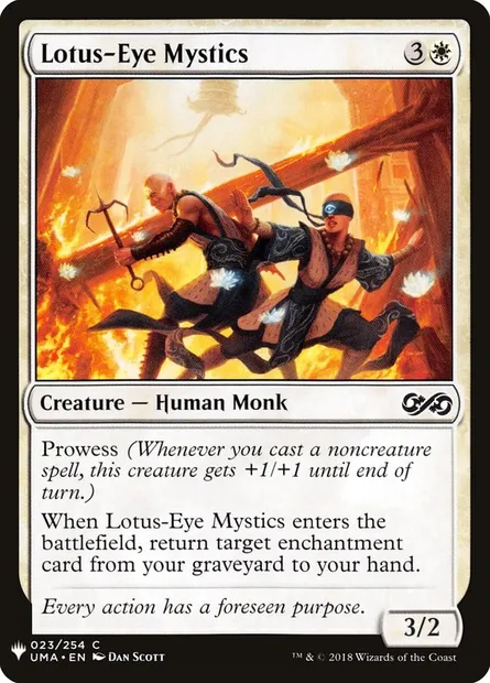Lotus-Eye Mystics, Magic card PLST UMA-23 — The List set