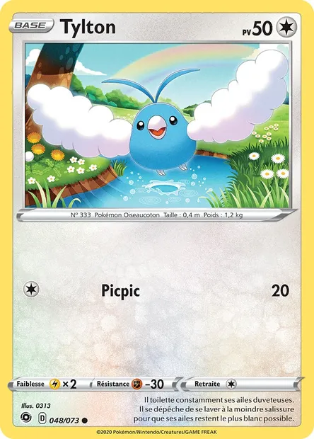 Tylton, carte Pokémon CPA 48 — extension La Voie du Maître