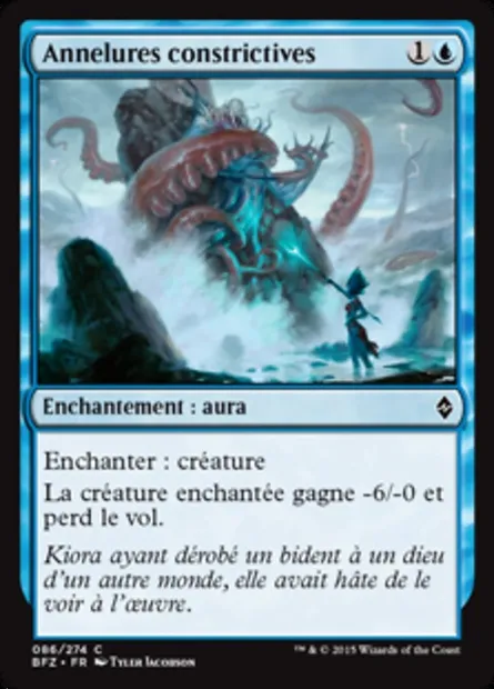 Annelures constrictives, carte Magic BFZ 86 — extension La bataille de Zendikar