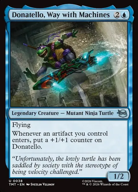 Donatello, Way with Machines, Magic card TMT 38 — Teenage Mutant Ninja Turtles set