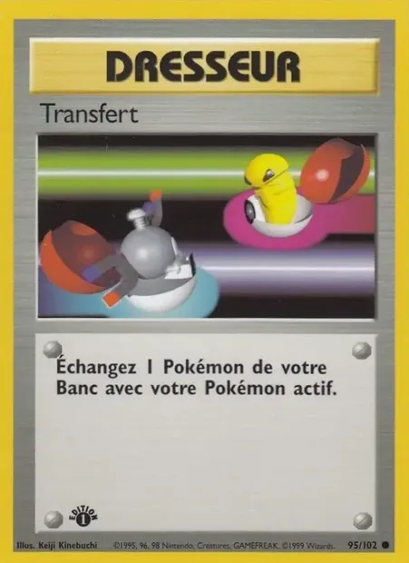 Transfert, carte Pokémon BS 95 — extension Set de Base