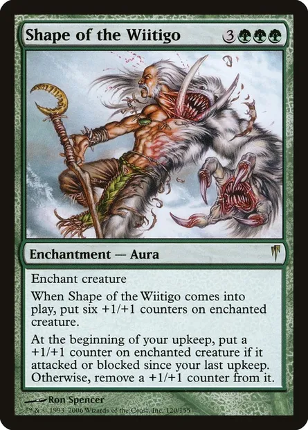 Shape of the Wiitigo, Magic card CSP 120 — Coldsnap set