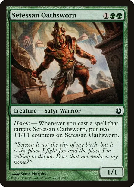 Setessan Oathsworn, Magic card BNG 138 — Born of the Gods set