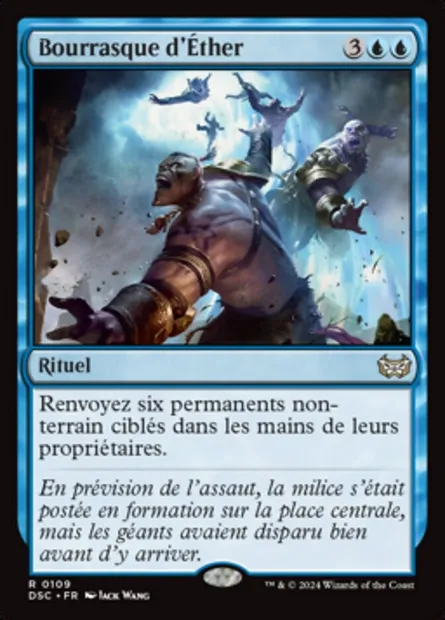 Bourrasque d'Éther, carte Magic DSC 109 — extension Duskmourn: House of Horror Commander