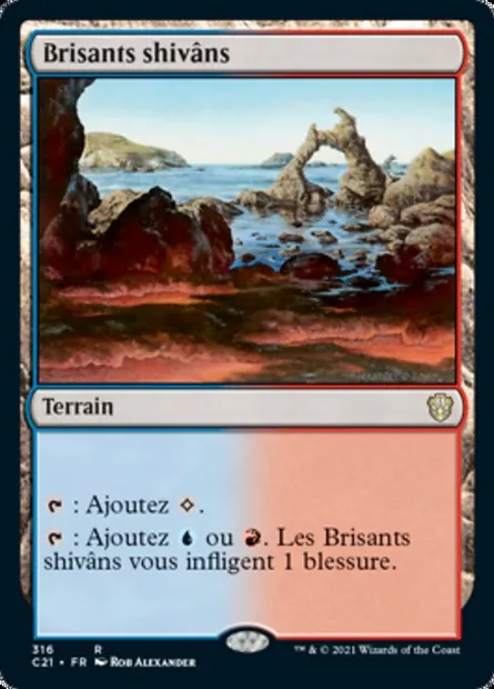 Brisants shivâns, carte Magic C21 316 — extension Commander 2021