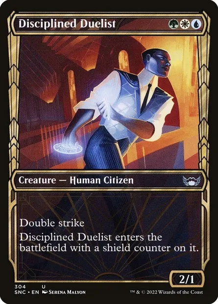 Disciplined Duelist, Magic card SNC 304 — Streets of New Capenna set