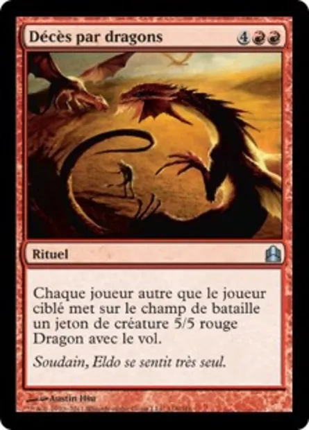 Décès par dragons, carte Magic CMD 118 — extension Commander 2011