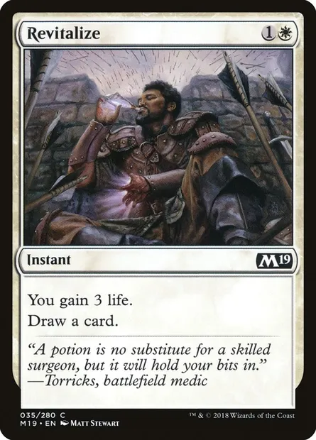 Revitalize, Magic card M19 35 — Core Set 2019 set