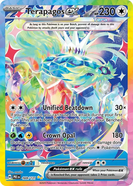 Terapagos ex, Pokémon card PRE 169 — Prismatic Evolutions set