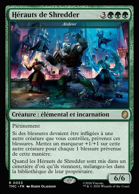 Ardeur, carte Magic TMC 53 — extension Teenage Mutant Ninja Turtles Eternal