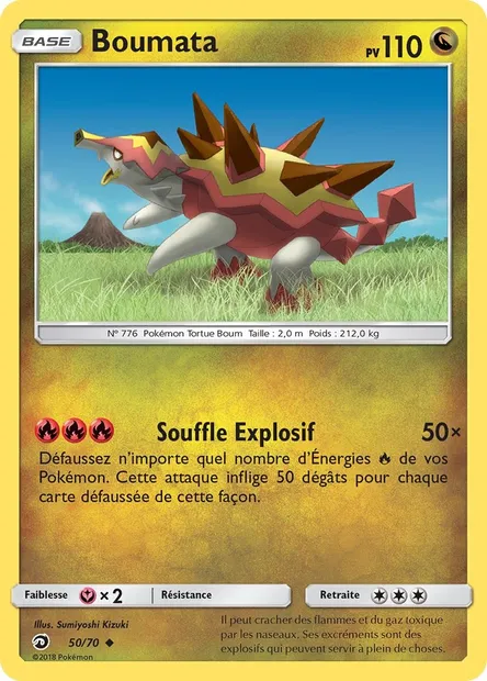 Boumata, carte Pokémon DRM 50 — extension Majesté Des Dragons