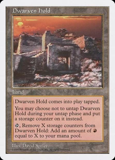 Dwarven Hold, Magic card 5ED 414 — Fifth Edition set