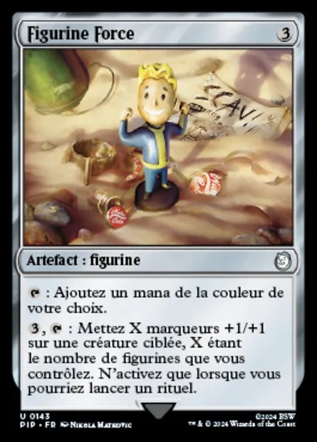 Figurine Force, carte Magic PIP 143 — extension Fallout