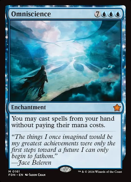 Omniscience, Magic card FDN 161 — Foundations set
