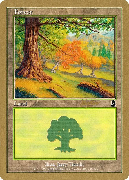 Forêt, carte Magic WC02 shh349 — extension World Championship Decks 2002
