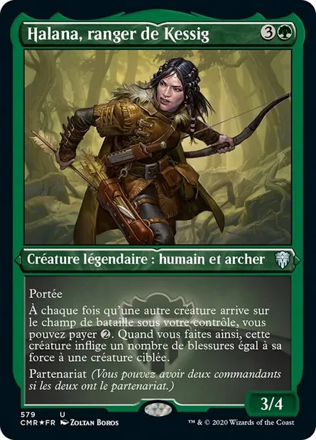 Halana, ranger de Kessig, carte Magic CMR 579 — extension Commander Legends