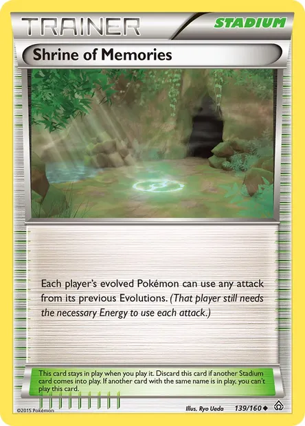 Shrine of Memories, Pokémon card PRC 139 — Primal Clash set