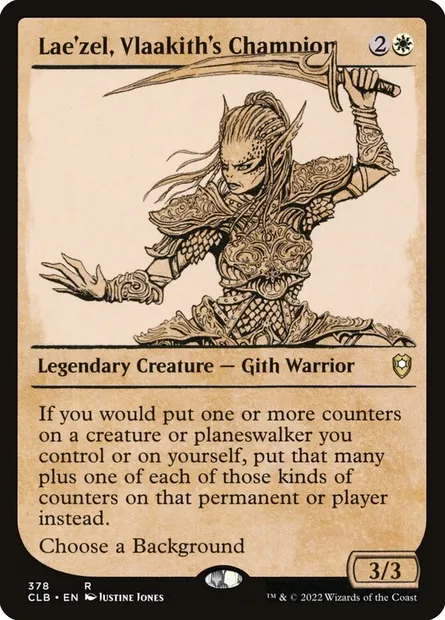 Lae'zel, Vlaakith's Champion, Magic card CLB 378 — Commander Legends: Battle for Baldur's Gate set