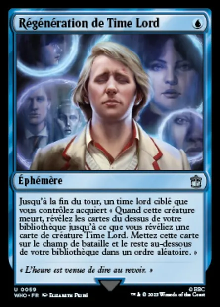 Régénération de Time Lord, carte Magic WHO 59 — extension Doctor Who