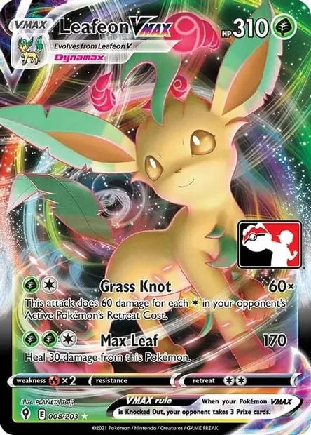 Leafeon VMAX, Pokémon card PPS 008-2 — Play! Pokémon Prize Pack Series set