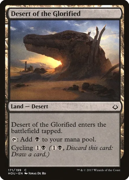 Desert of the Glorified, Magic card HOU 171 — Hour of Devastation set