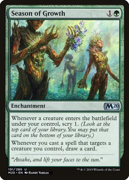 Season of Growth, Magic card M20 191 — Core Set 2020 set