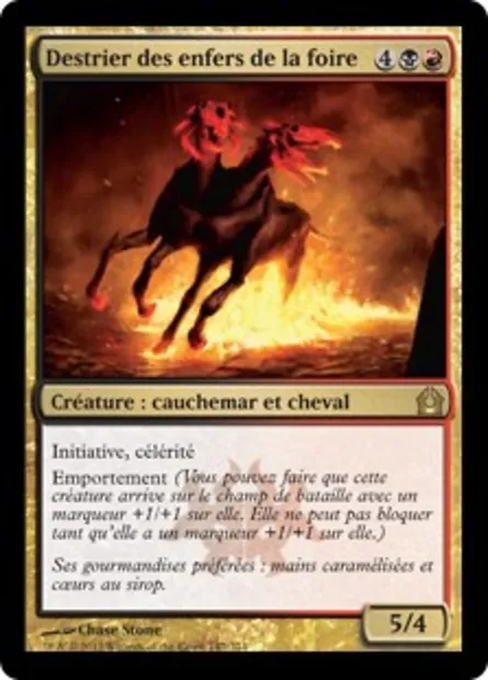 Destrier des enfers de la foire, carte Magic RTR 147 — extension Retour à Ravnica