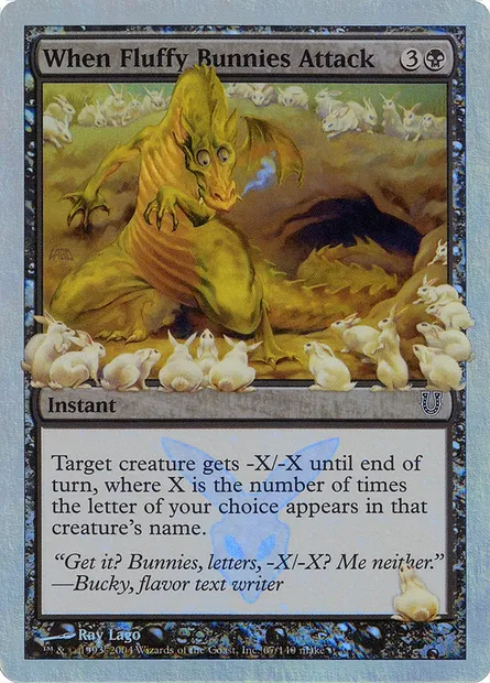 When Fluffy Bunnies Attack, Magic card UNH 67★ — Unhinged set