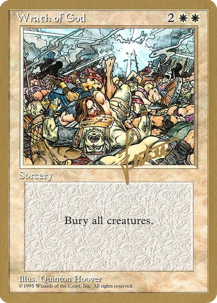 Wrath of God, Magic card PTC bl58 — Pro Tour Collector Set set