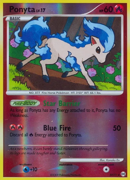 Ponyta, carte Pokémon AR SH11 — extension Arceus