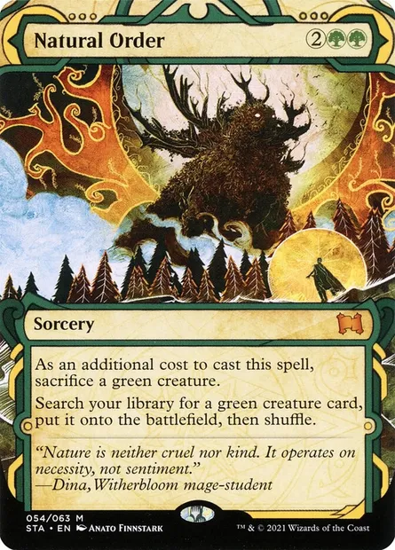 Natural Order, Magic card STA 54 — Strixhaven Mystical Archive set
