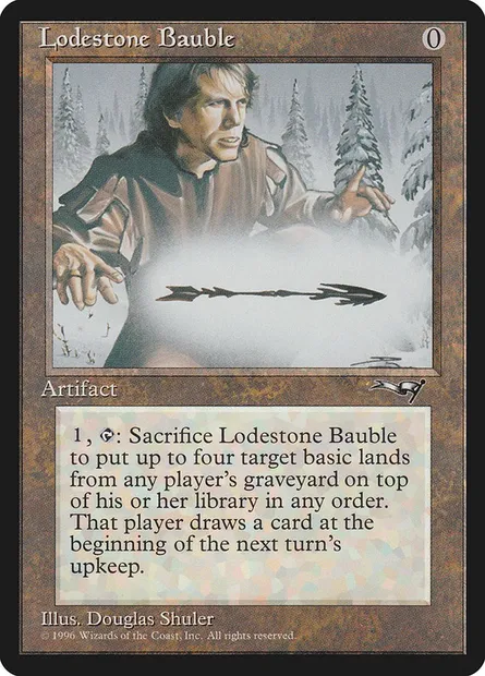 Lodestone Bauble, Magic card ALL 122 — Alliances set