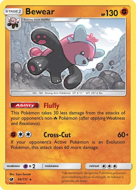 Bewear, Pokémon card CIN 56 — Crimson Invasion set