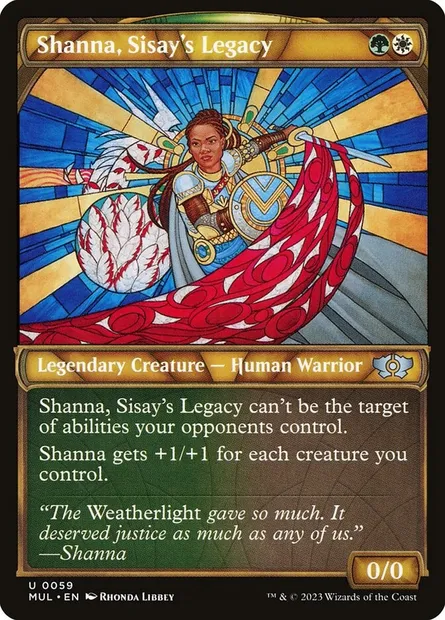Shanna, Sisay's Legacy, Magic card MUL 59 — Multiverse Legends set