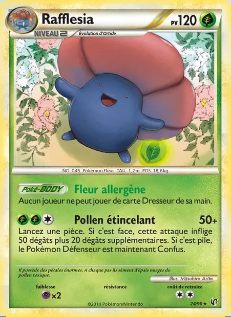 Rafflesia, carte Pokémon UD 24 — extension Indomptable