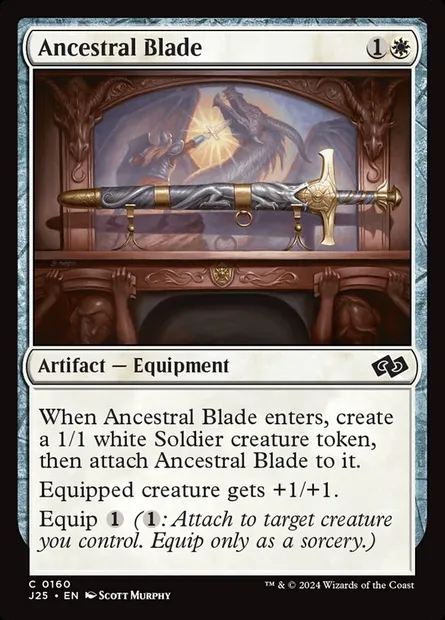 Ancestral Blade, Magic card J25 160 — Foundations Jumpstart set