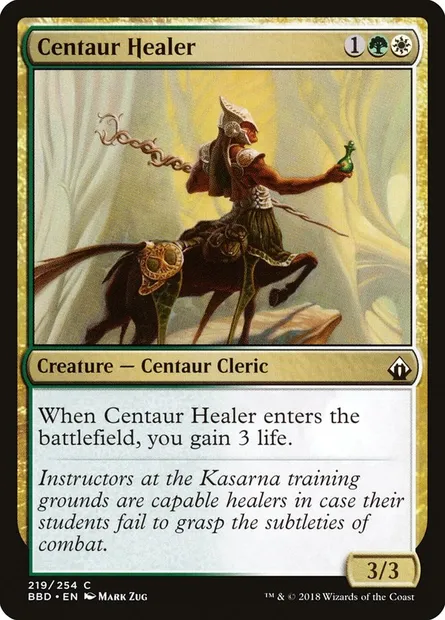 Centaur Healer, Magic card BBD 219 — Battlebond set