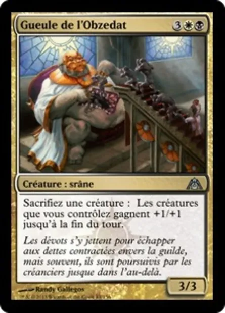 Gueule de l'Obzedat, carte Magic DGM 83 — extension Le labyrinthe du dragon